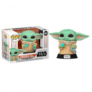 Star Wars Mandalorian Grogu The Child with Cookie Funko Pop